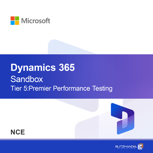 Dynamics 365 Operations - Sandbox Nivel 5: Testare de Performanță Premier