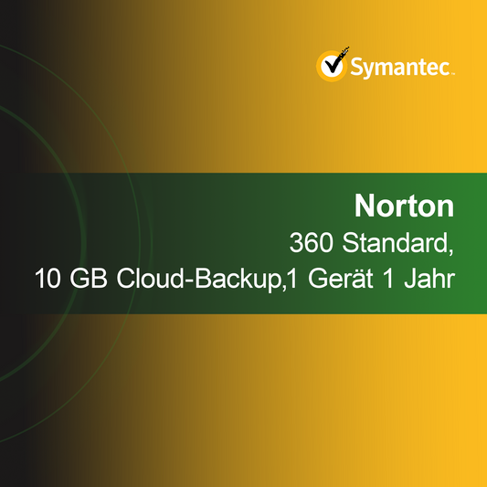 Norton 360 Standard, 10 GB backup în cloud, 1 dispozitiv 1 an