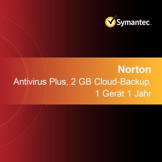 Norton Antivirus Plus, 2 GB pilvivarmuuskopio, 1 laite 1 vuosi