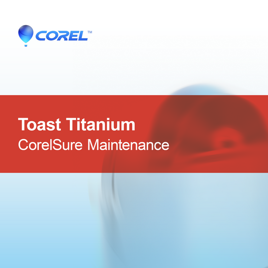 Toast Titanium CorelSure întreținere
